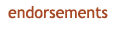 endorsements